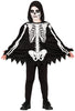 GP78316 – Skelett Poncho Grusel Kostüm – Größe: 128/134 – Farbe: Schwarz