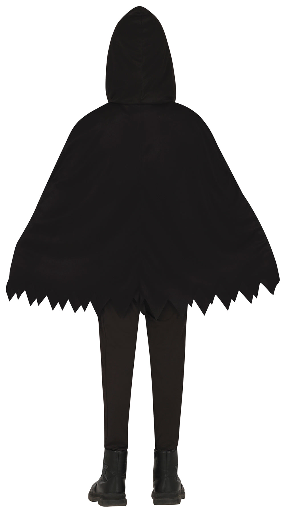 GP78316 – Skelett Poncho Grusel Kostüm – Größe: 128/134 – Farbe: Schwarz