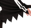 GP78316 – Skelett Poncho Grusel Kostüm – Größe: 128/134 – Farbe: Schwarz