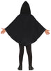 GP78317 – Halloween Kürbis Poncho Kapuze – Größe: 128/134 – Farbe: Schwarz