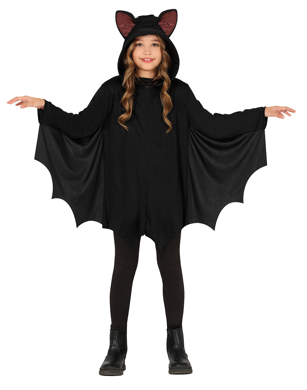 GP78318 – Fledermaus Abenteuerfigur Halloween Kostüm – Größe: 128/134 – Farbe: Schwarz