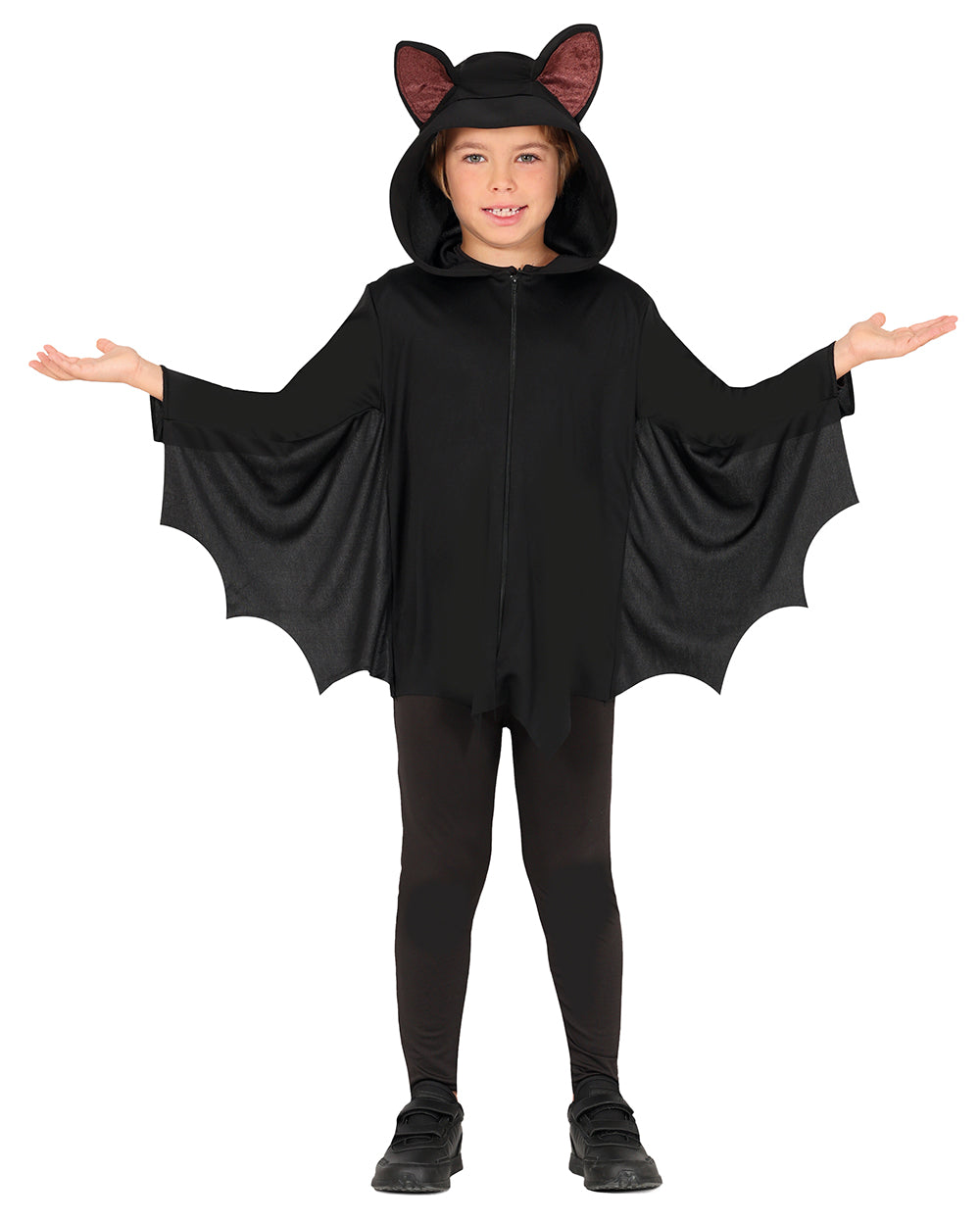 GP78318 – Fledermaus Abenteuerfigur Halloween Kostüm – Größe: 128/134 – Farbe: Schwarz