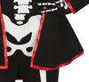 GP78319 – Skelett Halloween Kostüm Eleganter Zylinder – Größe: 98/104, 110/116, 128/134, 140/146 – Farbe: Schwarz