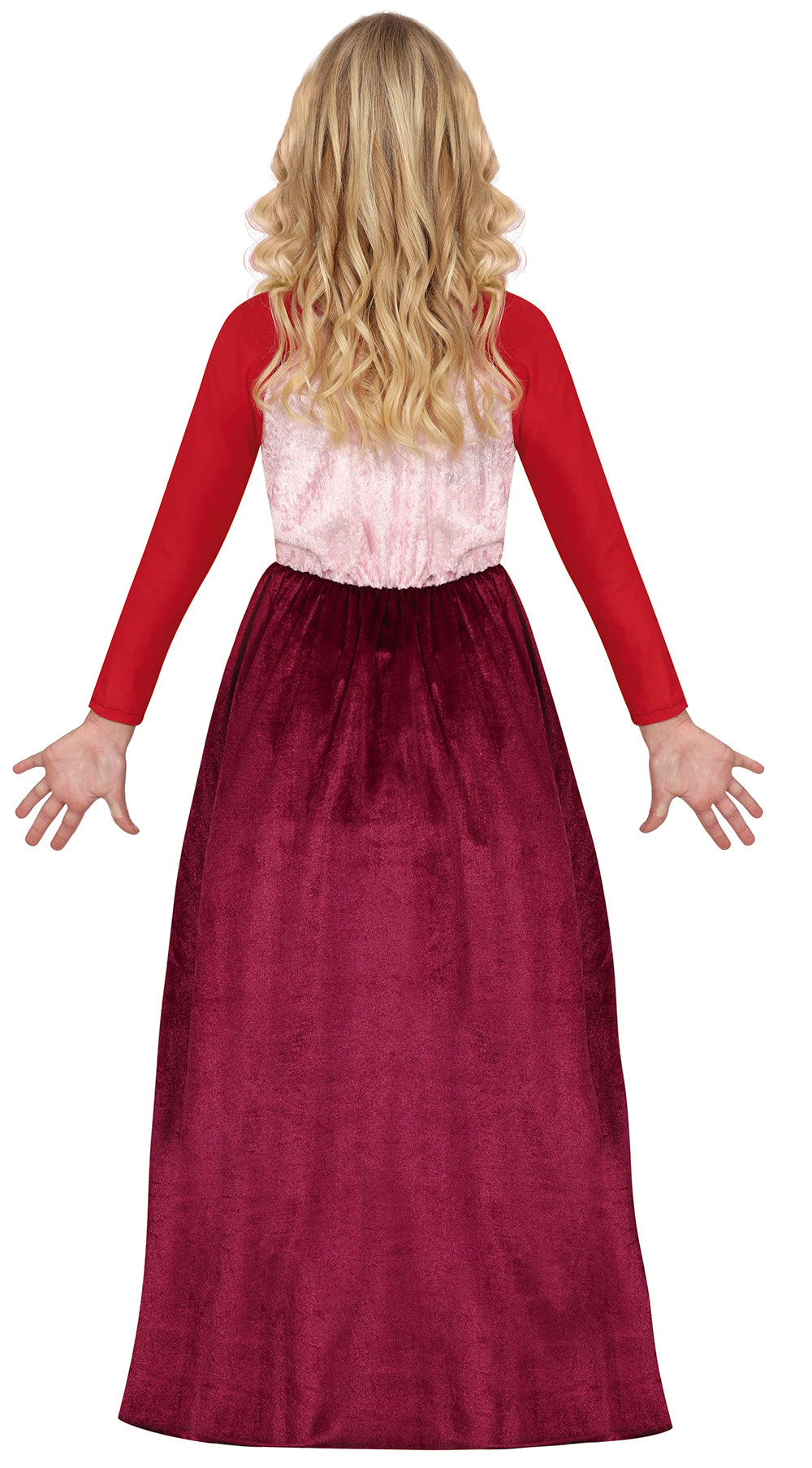 GP78323 – Hexen Kostüm Halloween Kinder Zauber Fee – Größe: 98/104, 110/116, 128/134, 140/146 – Farbe: Rot