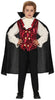 GP78339 – Vampir Graf Umhang Kostüm Kinder – Größe: 98/104, 110/116, 128/134, 140/146 – Farbe: Schwarz