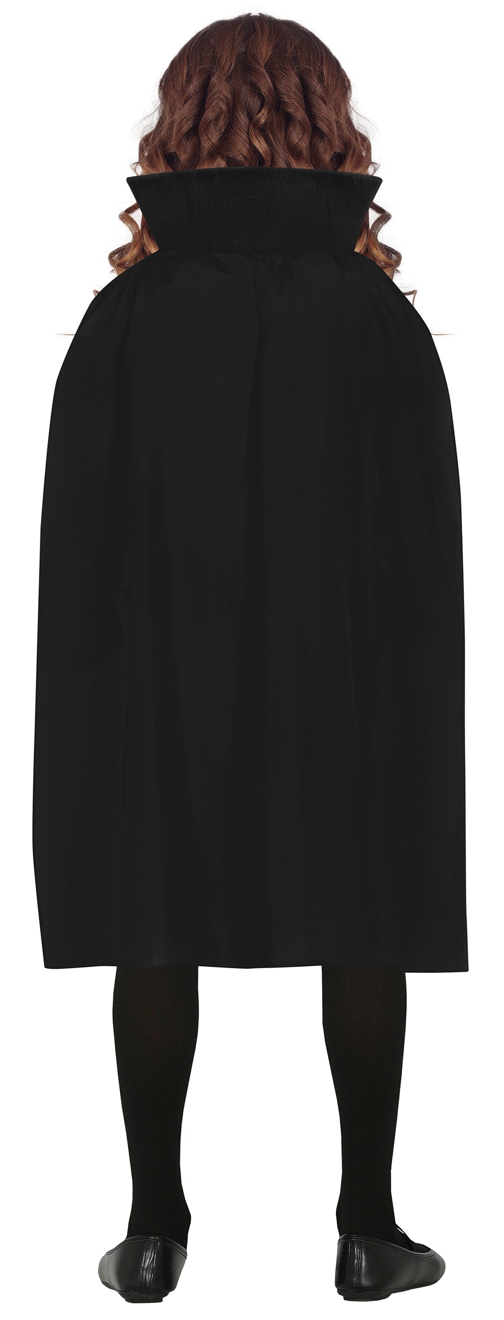 GP78346 – Vampir Cape Bluse Halloween Zubehoer – Größe: 98/104, 110/116, 128/134, 140/146 – Farbe: Schwarz