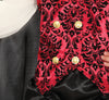 GP78346 – Vampir Cape Bluse Halloween Zubehoer – Größe: 98/104, 110/116, 128/134, 140/146 – Farbe: Schwarz