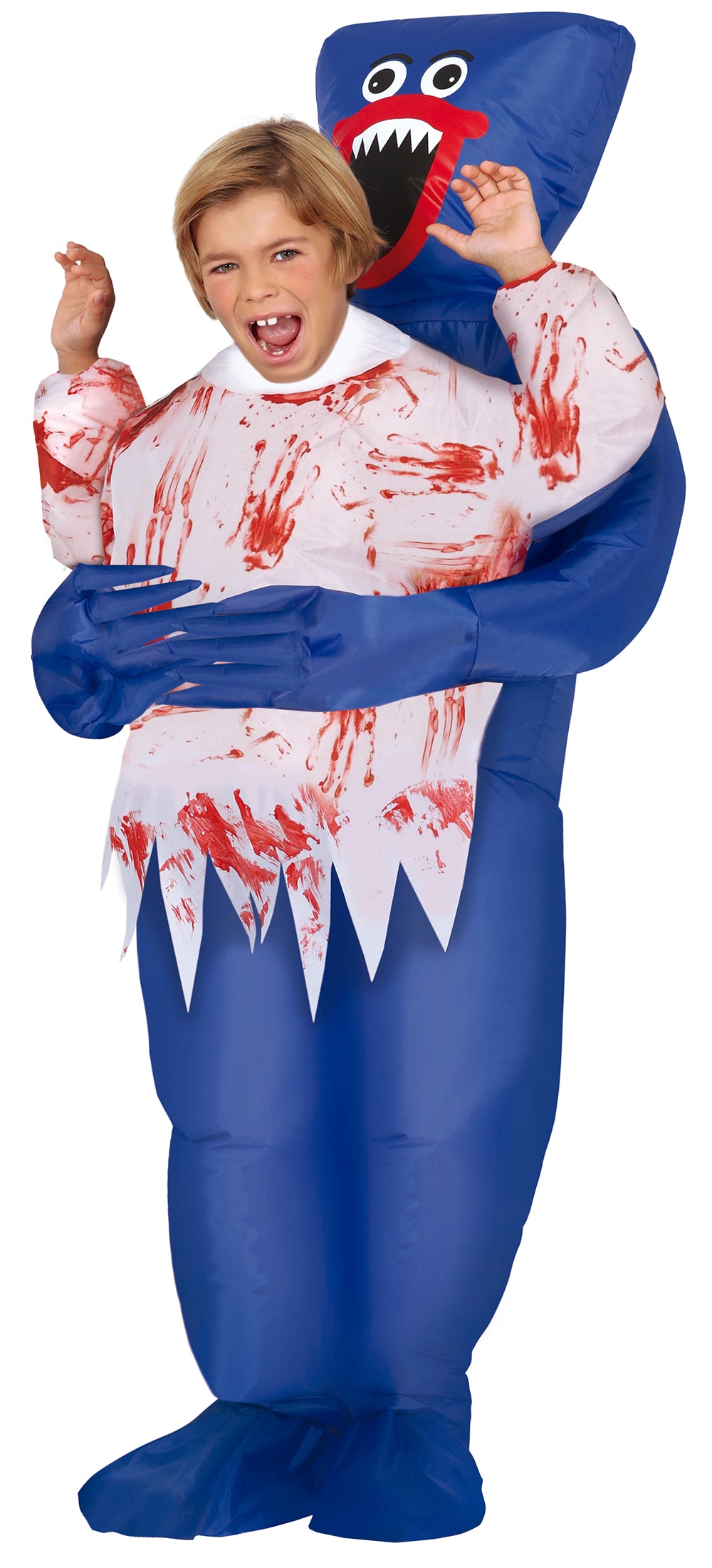 GP78350 – Halloween Monster Outfit Aufblasbar Spaß – Größe: 128/134 – Farbe: Blau