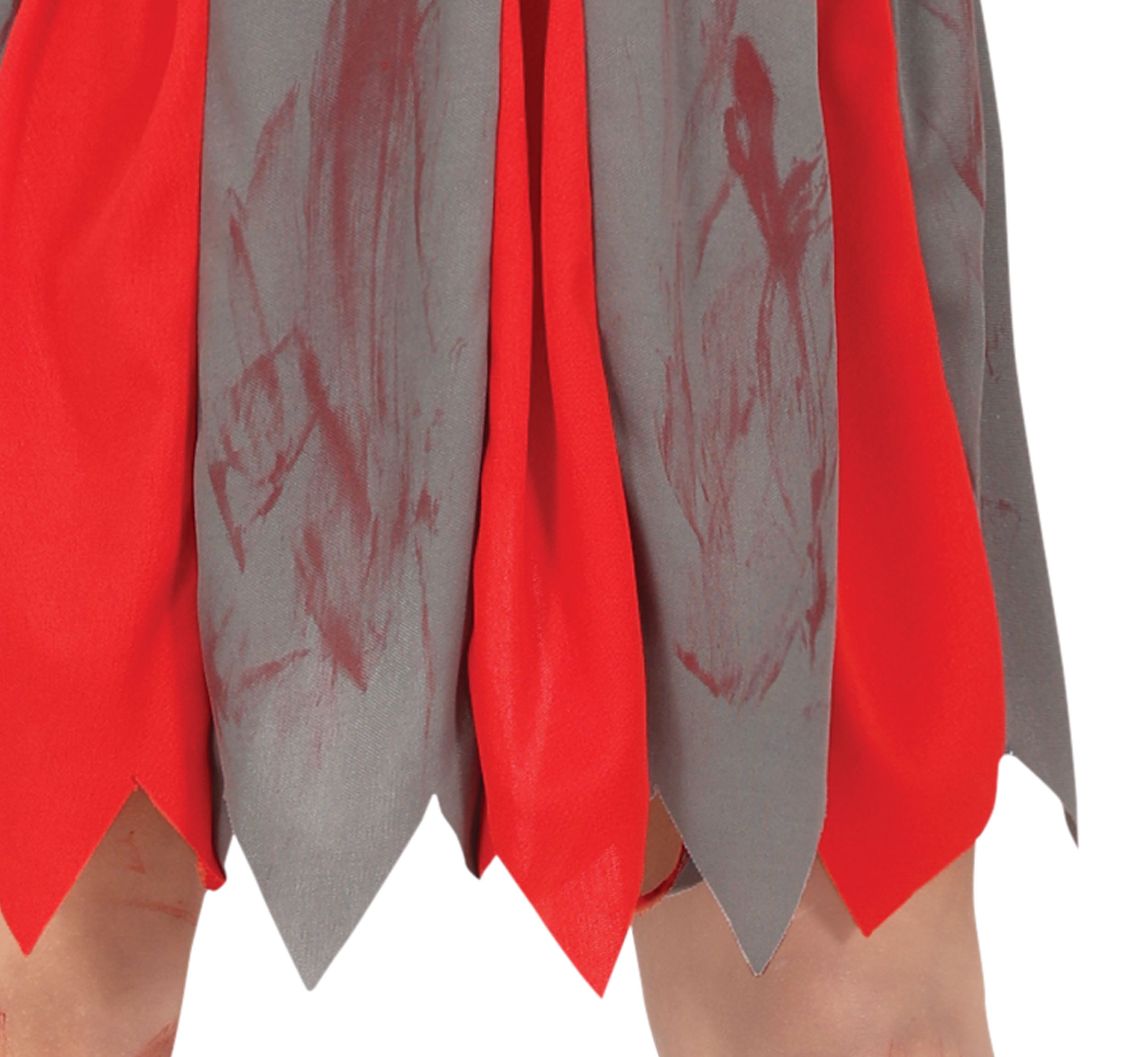 GP78351 – Zombie Sport Halloween Kostüm Grusel – Größe: 110/116, 128/134, 140/146 – Farbe: Grau