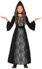 GP78354 – Mittelalter Prinzessin Kapuzenkleid – Größe: 110/116, 128/134, 140/146 – Farbe: Schwarz