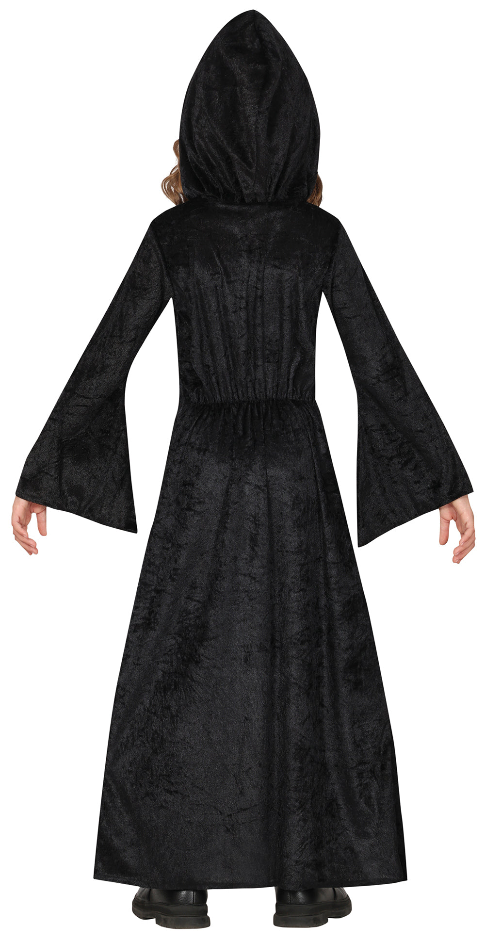 GP78354 – Mittelalter Prinzessin Kapuzenkleid – Größe: 110/116, 128/134, 140/146 – Farbe: Schwarz