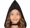 GP78354 – Mittelalter Prinzessin Kapuzenkleid – Größe: 110/116, 128/134, 140/146 – Farbe: Schwarz