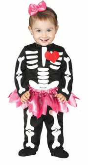 Halloween Skelett Tutu Jumpsuit Haarreif, Bild 1