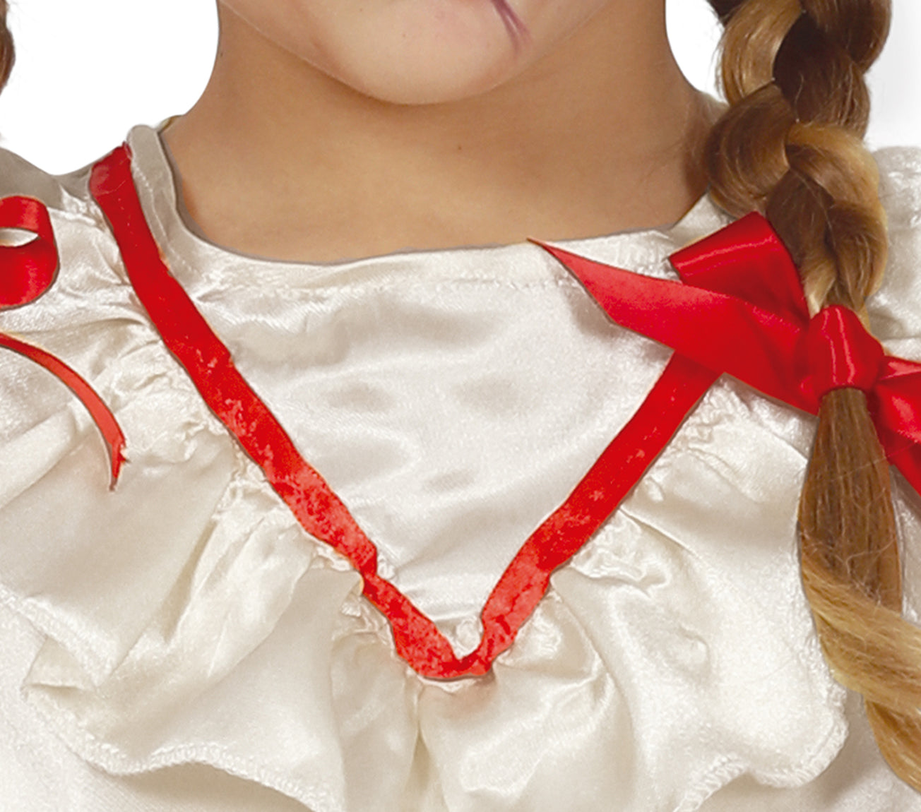 GP77019 – Halloween Puppenkostüm Grusel Rüschen Kleid – Größe: 98/104 – Farbe: Weiß