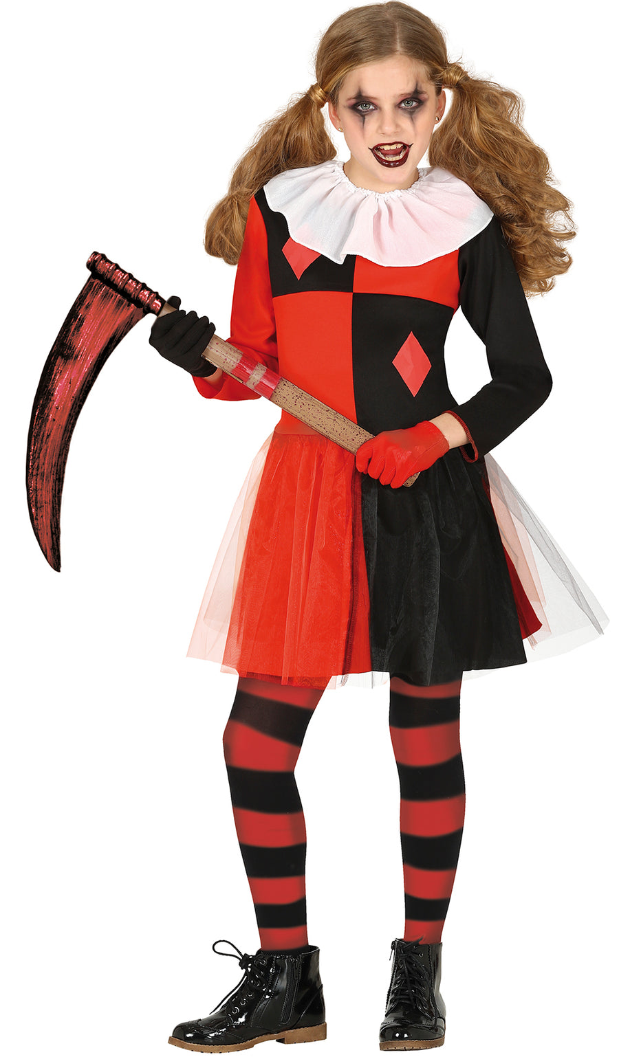 Harlekin Kostüm für Mädchen mit Tutu