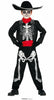 GP87438 – Mexikanischer Dia De Los Muertos Skelett – Größe: 98/104 – Farbe: Schwarz