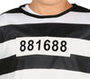 GP78401 – Dieb Outfit Schwarz Weiss Gestreift – Größe: 110/116, 128/134, 140/146, 98/104 – Farbe: Schwarz