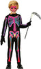 GP78407 – Skelett Halloween Kostüm Kinder – Größe: 98/104, 110/116, 128/134, 140/146 – Farbe: Mehrfarbig