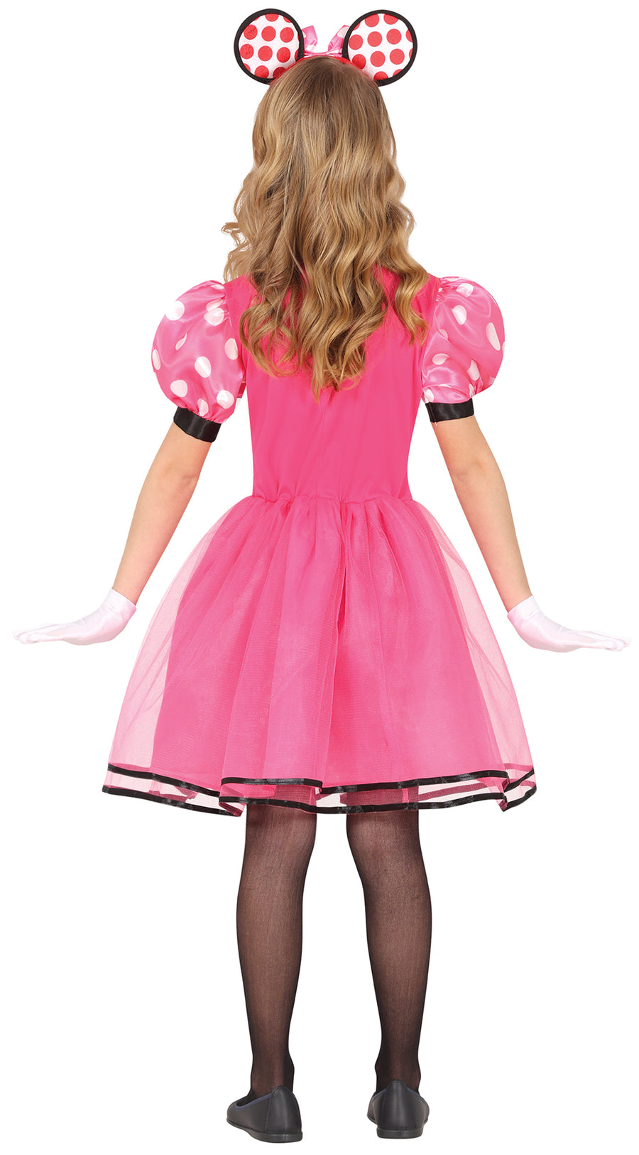 GP78435 – Maus Karneval Kostüm Rosa Punkte – Größe: 98/104, 110/116, 128/134 – Farbe: Pink, Ansicht 2