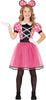 GP78435 – Maus Karneval Kostüm Rosa Punkte – Größe: 98/104, 110/116, 128/134 – Farbe: Pink
