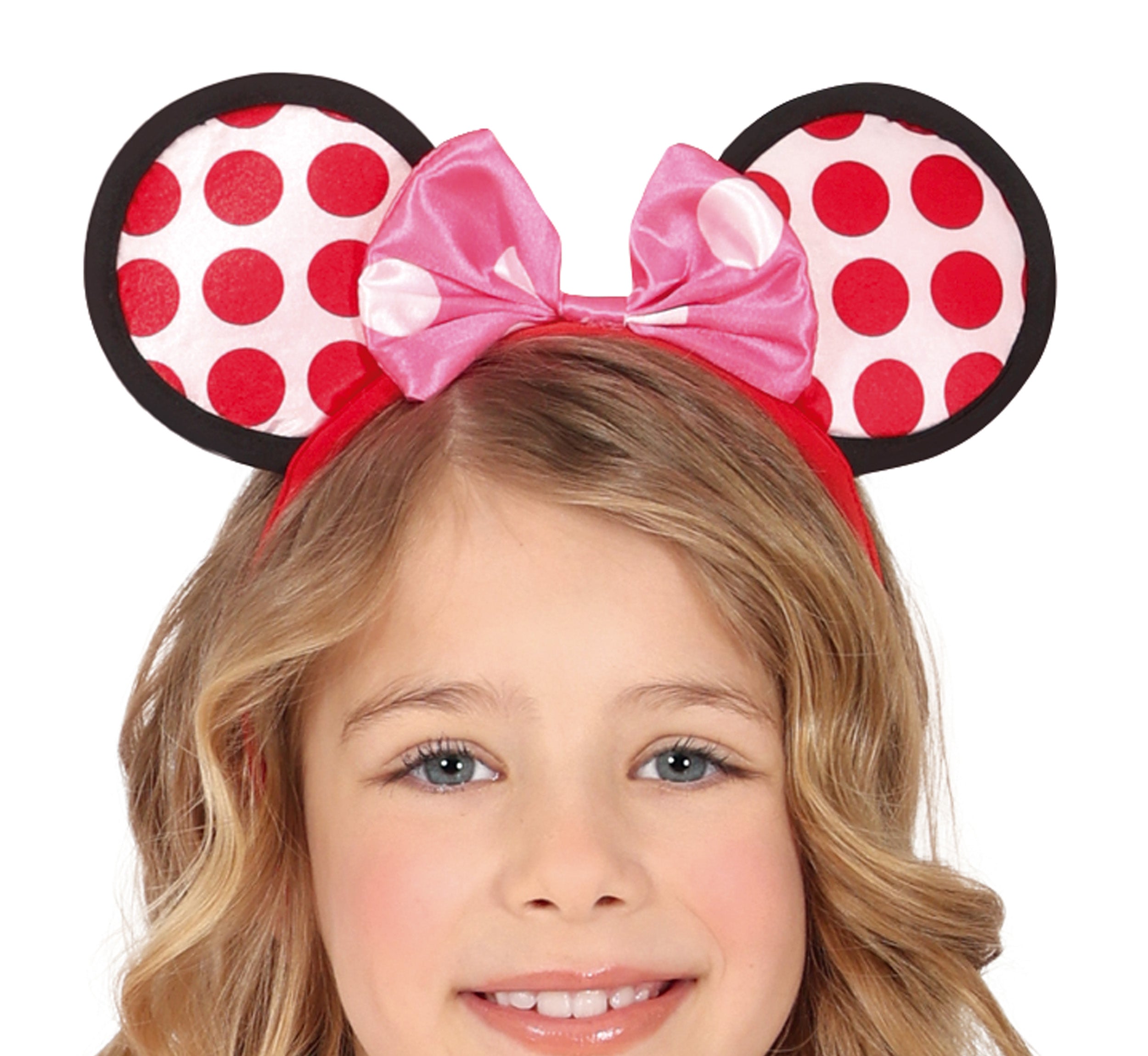 GP78435 – Maus Karneval Kostüm Rosa Punkte – Größe: 98/104, 110/116, 128/134 – Farbe: Pink