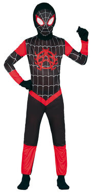 Superheld Maske Rot Schwarz Kinderkostüm, Bild 1