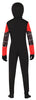 GP78456 – Superheld Maske Rot Schwarz Kinderkostüm – Größe: 110/116, 128/134, 140/146 – Farbe: Schwarz