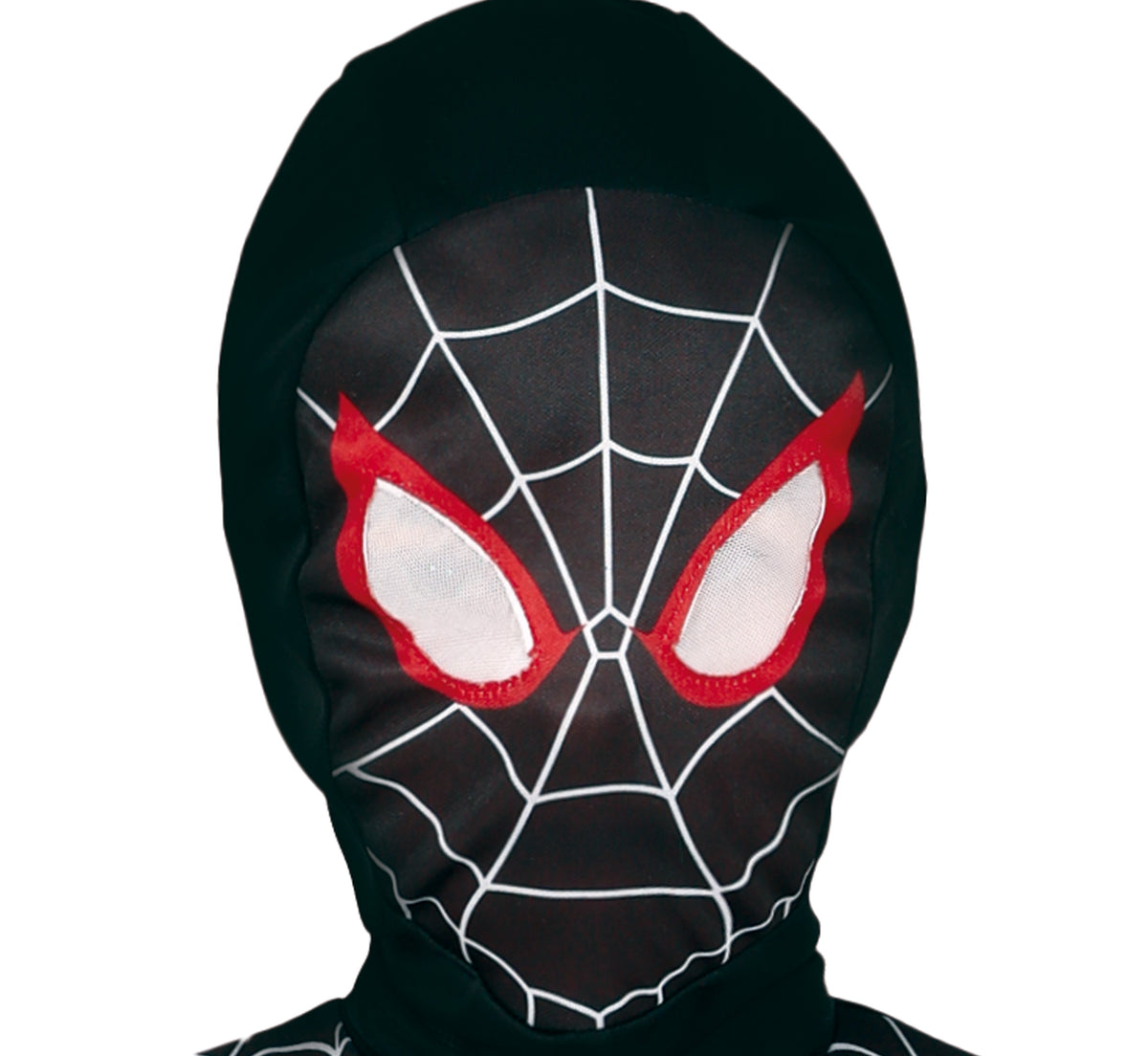 GP78456 – Superheld Maske Rot Schwarz Kinderkostüm – Größe: 110/116, 128/134, 140/146 – Farbe: Schwarz
