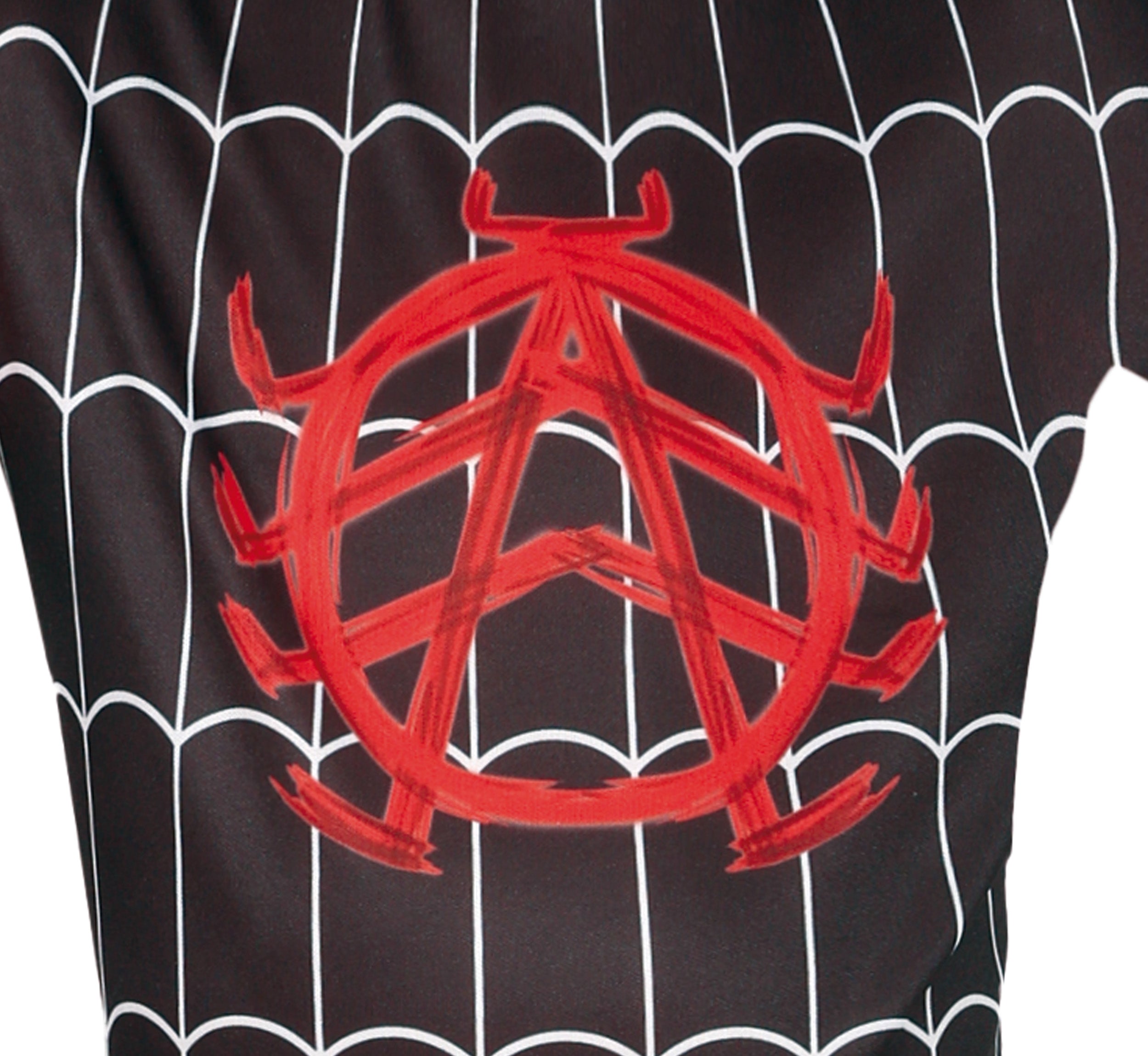 GP78456 – Superheld Maske Rot Schwarz Kinderkostüm – Größe: 110/116, 128/134, 140/146 – Farbe: Schwarz