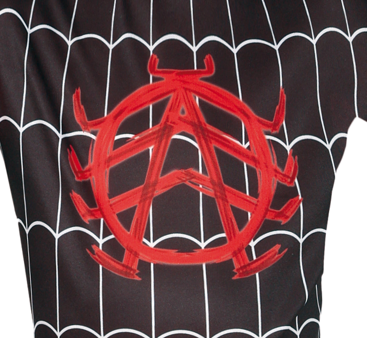 GP78456 – Superheld Maske Rot Schwarz Kinderkostüm – Größe: 110/116, 128/134, 140/146 – Farbe: Schwarz