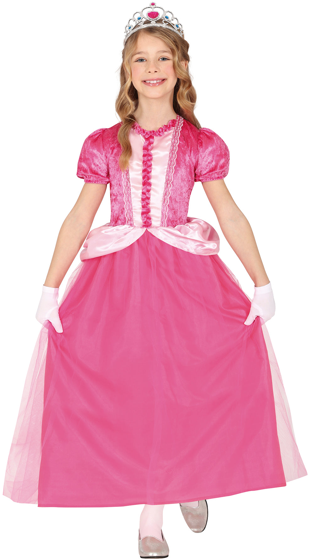 GP78478 – Prinzessin Festkleid Kinder Traumhaft Märchenhaftes – Größe: 98/104, 110/116, 128/134 – Farbe: Pink