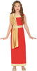 GP78485 – Roemische Goettin Toga Tunika Fasching – Größe: 110/116, 128/134, 140/146 – Farbe: Rot
