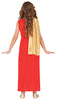 GP78485 – Roemische Goettin Toga Tunika Fasching – Größe: 110/116, 128/134, 140/146 – Farbe: Rot