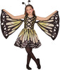 GP78492 – Tierisch Fantastische Schmetterling Flügel Kleid – Größe: 98/104, 110/116, 128/134, 140/146 – Farbe: Blau