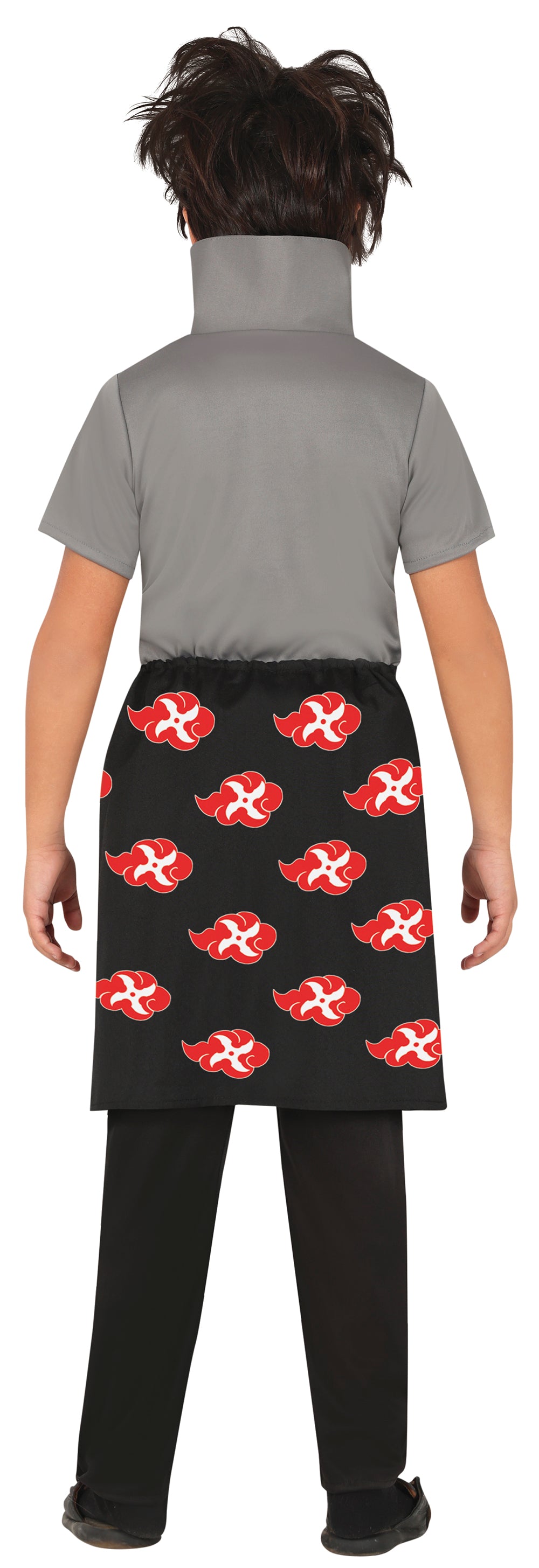 GP78496 – Ninja Krieger Outfit Kinder Anime – Größe: 110/116, 128/134, 140/146, 14 - 16 Jahre – Farbe: Schwarz