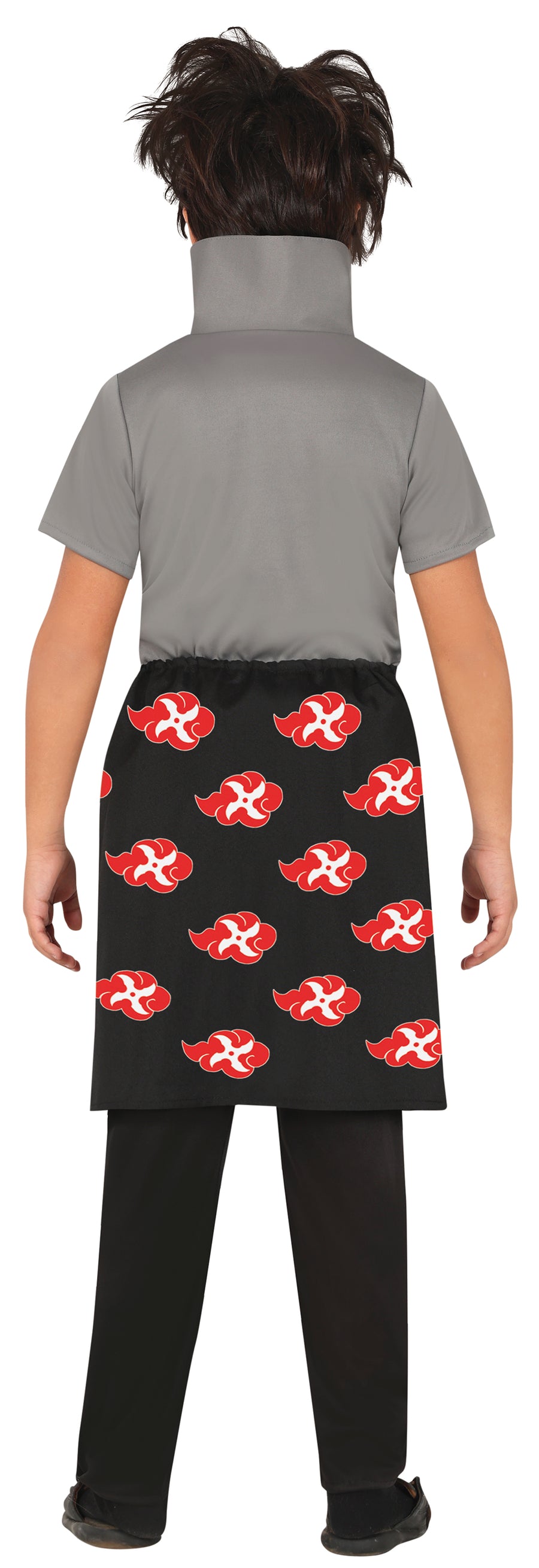 GP78496 – Ninja Krieger Outfit Kinder Anime – Größe: 110/116, 128/134, 140/146, 14 - 16 Jahre – Farbe: Schwarz, Ansicht 2