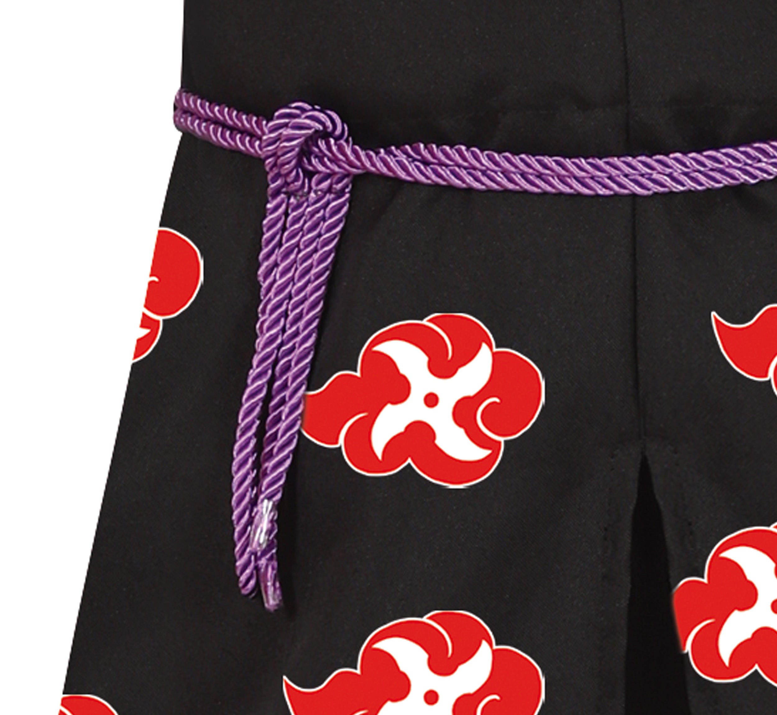 GP78496 – Ninja Krieger Outfit Kinder Anime – Größe: 110/116, 128/134, 140/146, 14 - 16 Jahre – Farbe: Schwarz