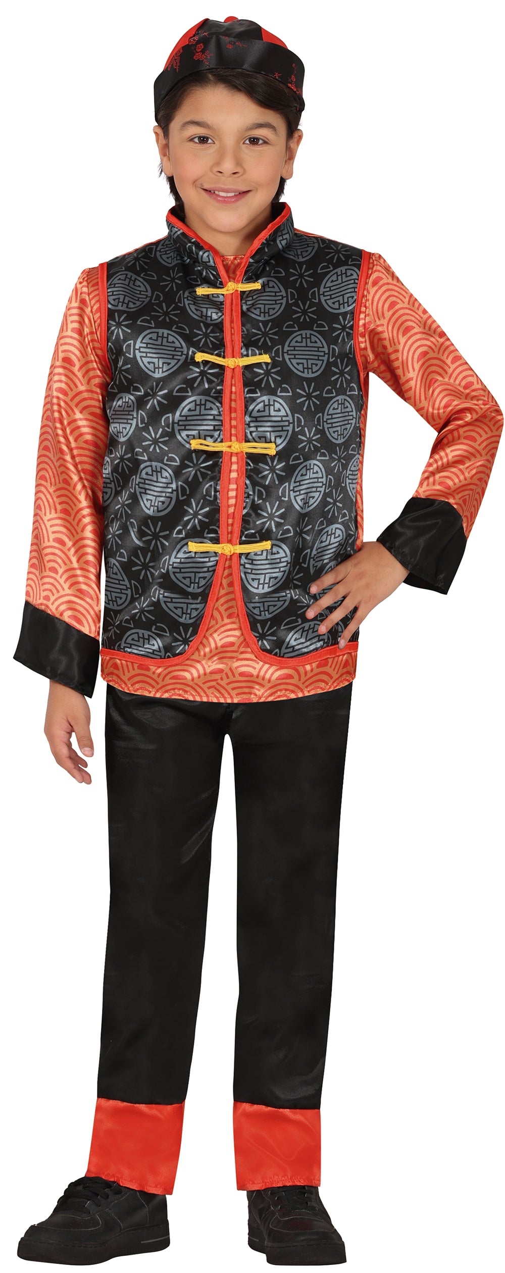 GP78505 – Weltkulturen Karnevalskostüm Orient Traditionell – Größe: 110/116, 128/134, 140/146 – Farbe: Rot