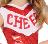 GP78512 – Sportliches Cheerleading Tanzkostüm Rot – Größe: 98/104, 110/116, 128/134, 140/146 – Farbe: Rot
