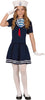 GP78520 – Matrosin Karneval Outfit Marine Retro – Größe: 110/116, 128/134, 140/146 – Farbe: Blau