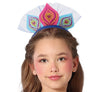 GP78528 – Pfau Flügel Fantasiekleid Karneval – Größe: 110/116, 128/134, 140/146 – Farbe: Blau