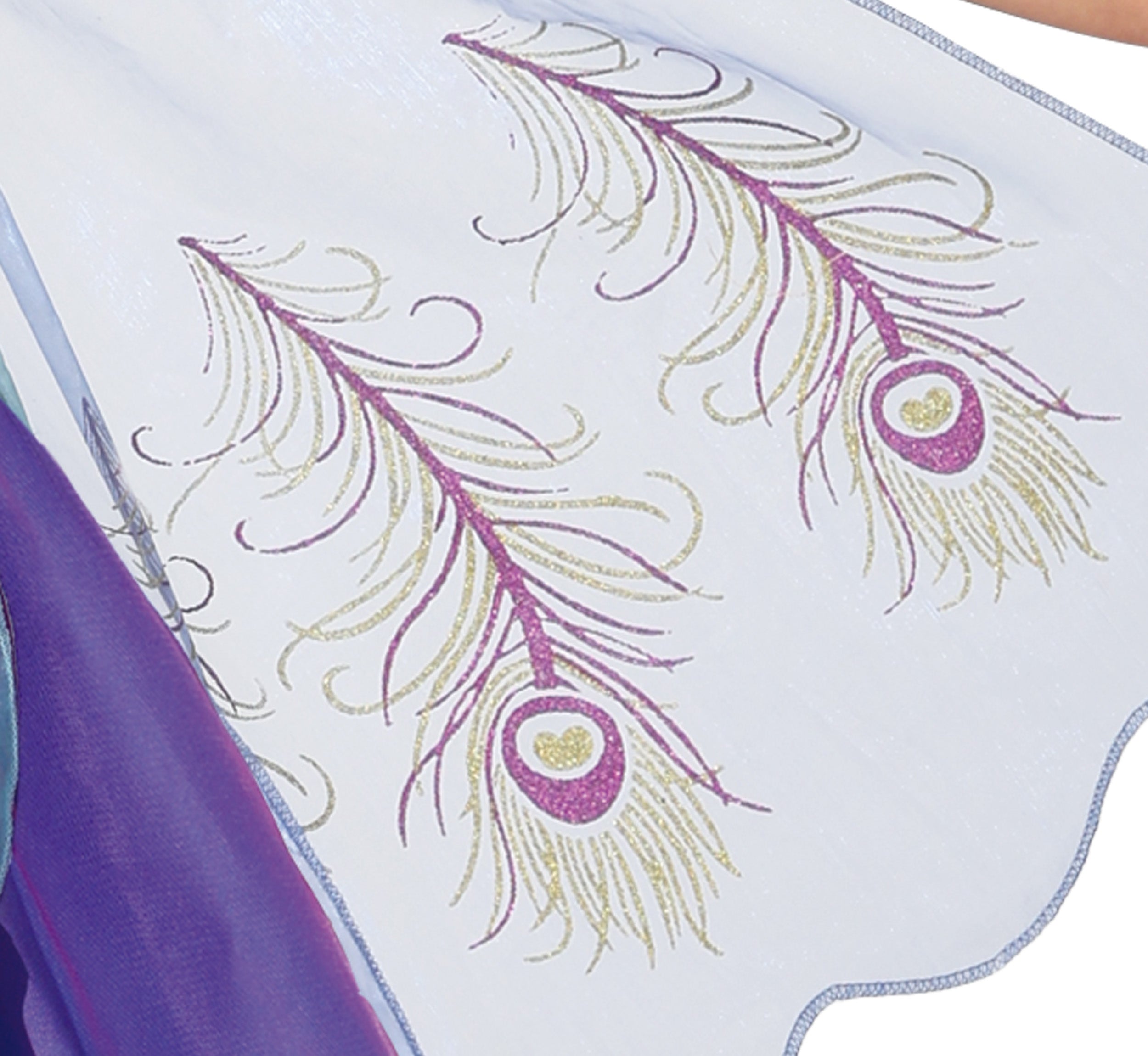 GP78528 – Pfau Flügel Fantasiekleid Karneval – Größe: 110/116, 128/134, 140/146 – Farbe: Blau