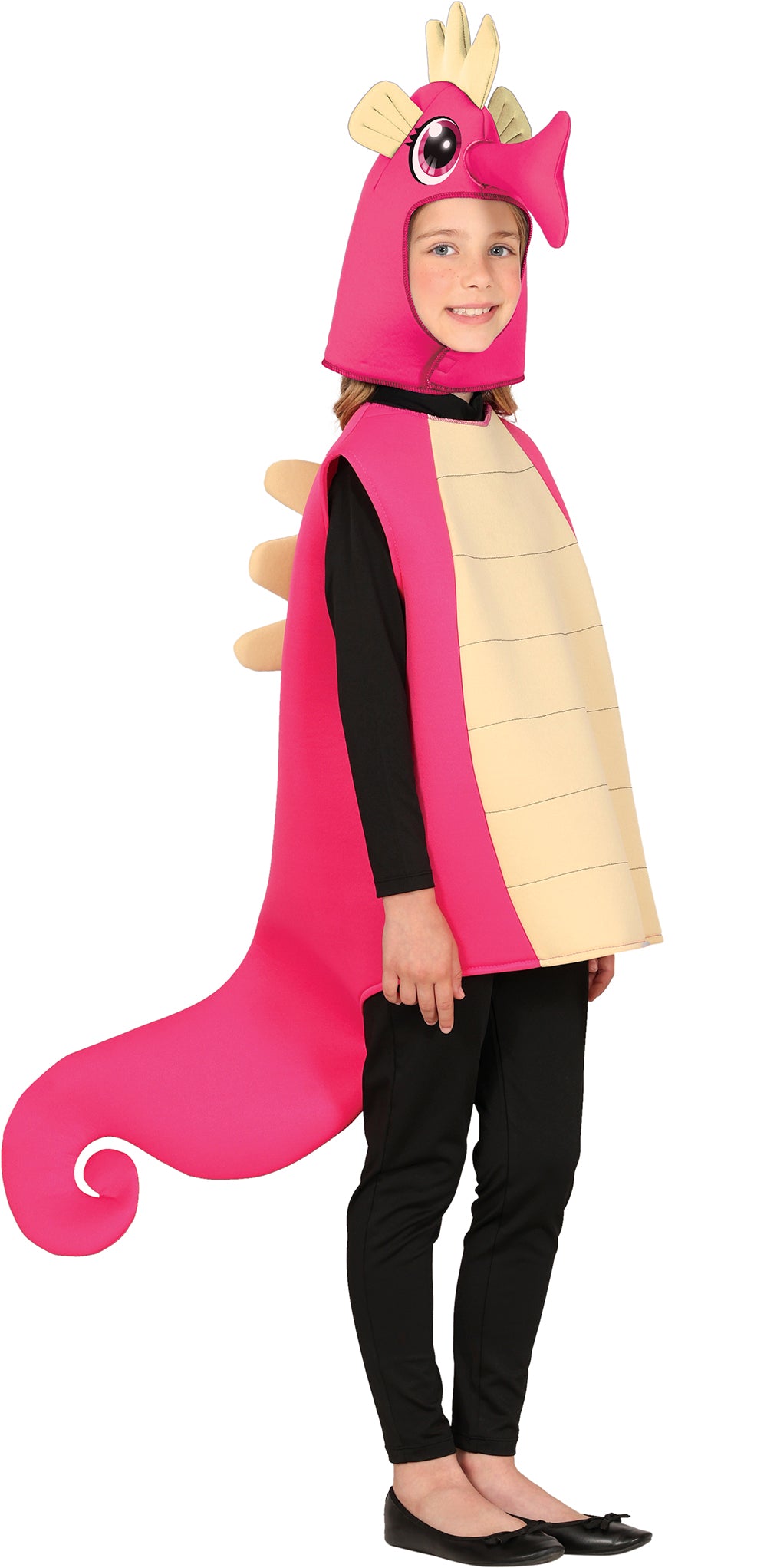 GP78535 – Meerestiere Abenteuer Kapuze Karneval – Größe: 98/104, 110/116, 128/134 – Farbe: Pink