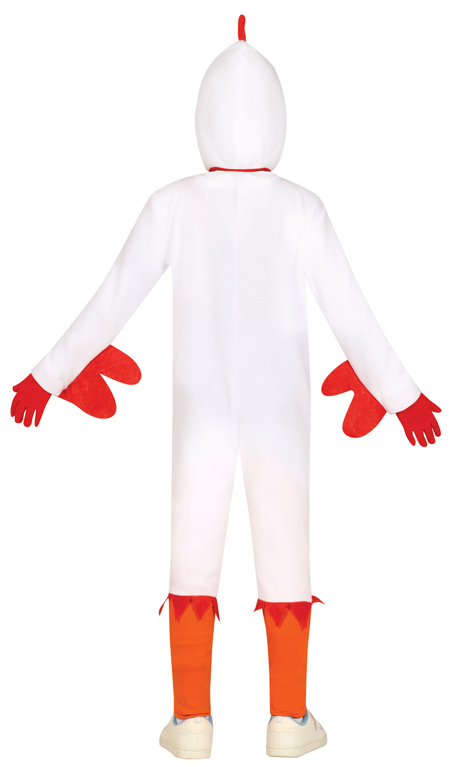 GP78565 – Huhn Kostüm Karneval Fasching Weiß – Größe: 110/116, 128/134, 140/146 – Farbe: Weiß, Ansicht 2