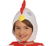 GP78565 – Huhn Kostüm Karneval Fasching Weiß – Größe: 110/116, 128/134, 140/146 – Farbe: Weiß