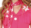 GP78578 – Cowboy Karnevalskostüm Pink Sterne – Größe: 110/116, 128/134, 140/146 – Farbe: Pink