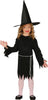 GP78581 – Hexe Halloween Kinderkostüm Zauberhafte – Größe: 98/104, 110/116, 128/134, 140/146 – Farbe: Schwarz