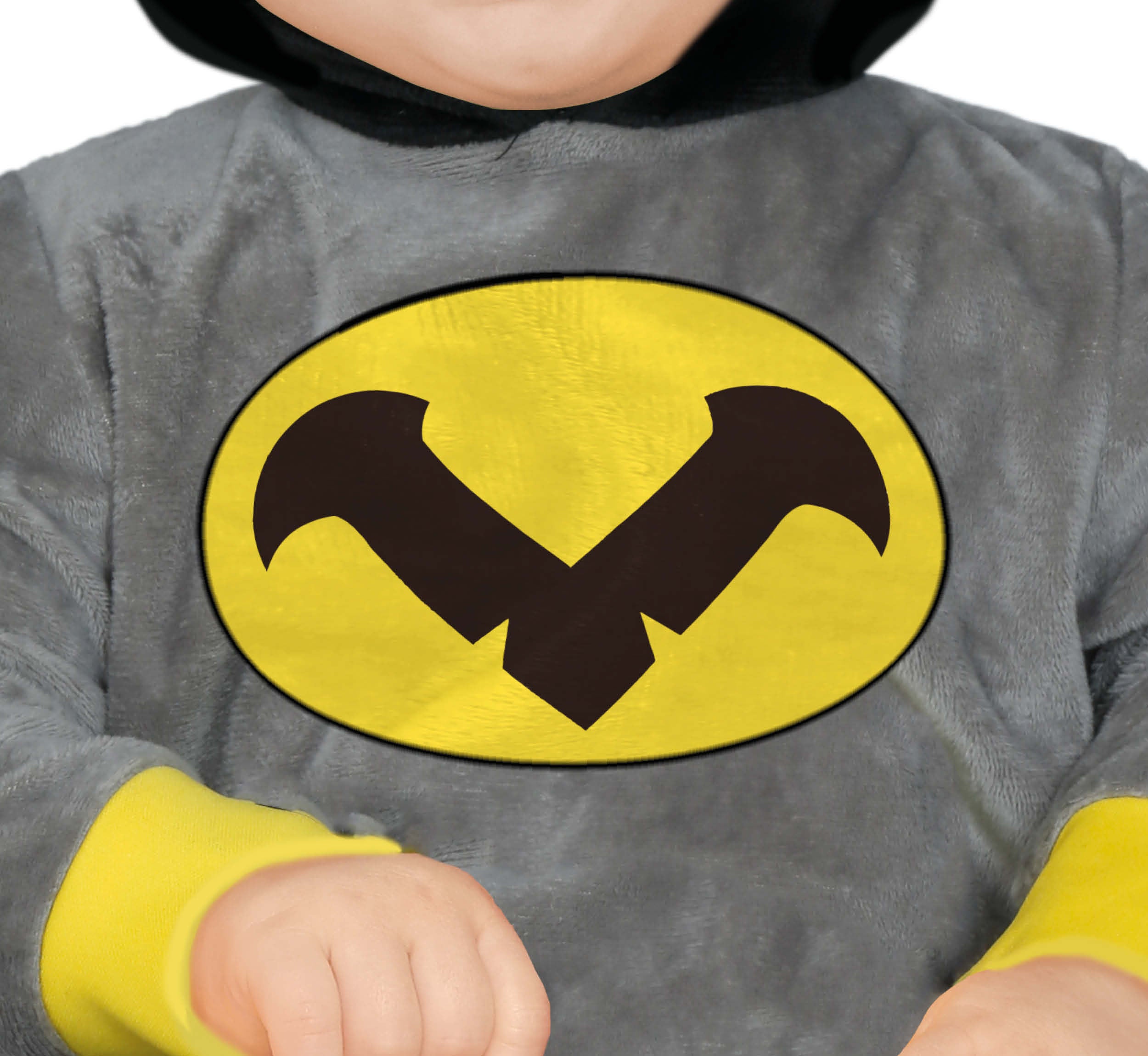 GP82066 – Superheld Abenteuerfigur Overall – Größe: 92/98 – Farbe: Grau