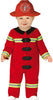GP87805 – Feuerwehrkostüm Karneval Rot Schwarz Helm – Größe: 92/98 – Farbe: Rot