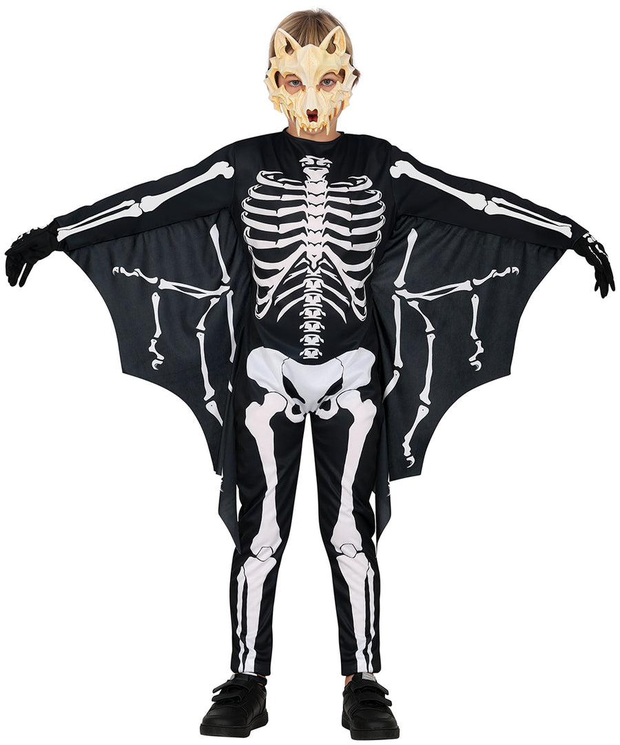 Fledermaus Skelett Kostüm für Kinder